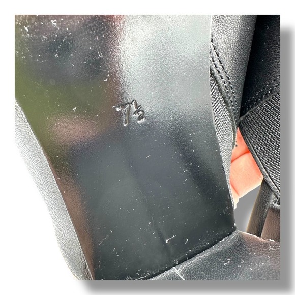 Charles David Black Leather Criss Cross Block Heel Mules Women's Size 7.5 - Picture 10 of 12